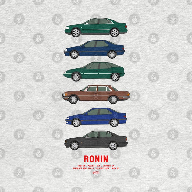 Ronin movie car collection by RJW Autographics